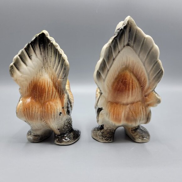 Vintage Rooster & Hen Ceramic Salt & Pepper Shakers Hand Painted Japan Farmhouse - Picture 4 of 12